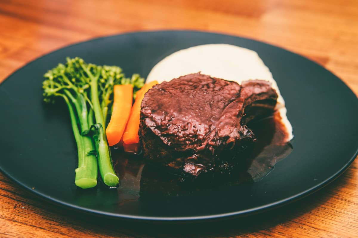 Venison Rack with red wine balsamic glaze Wild Game Chef Australia